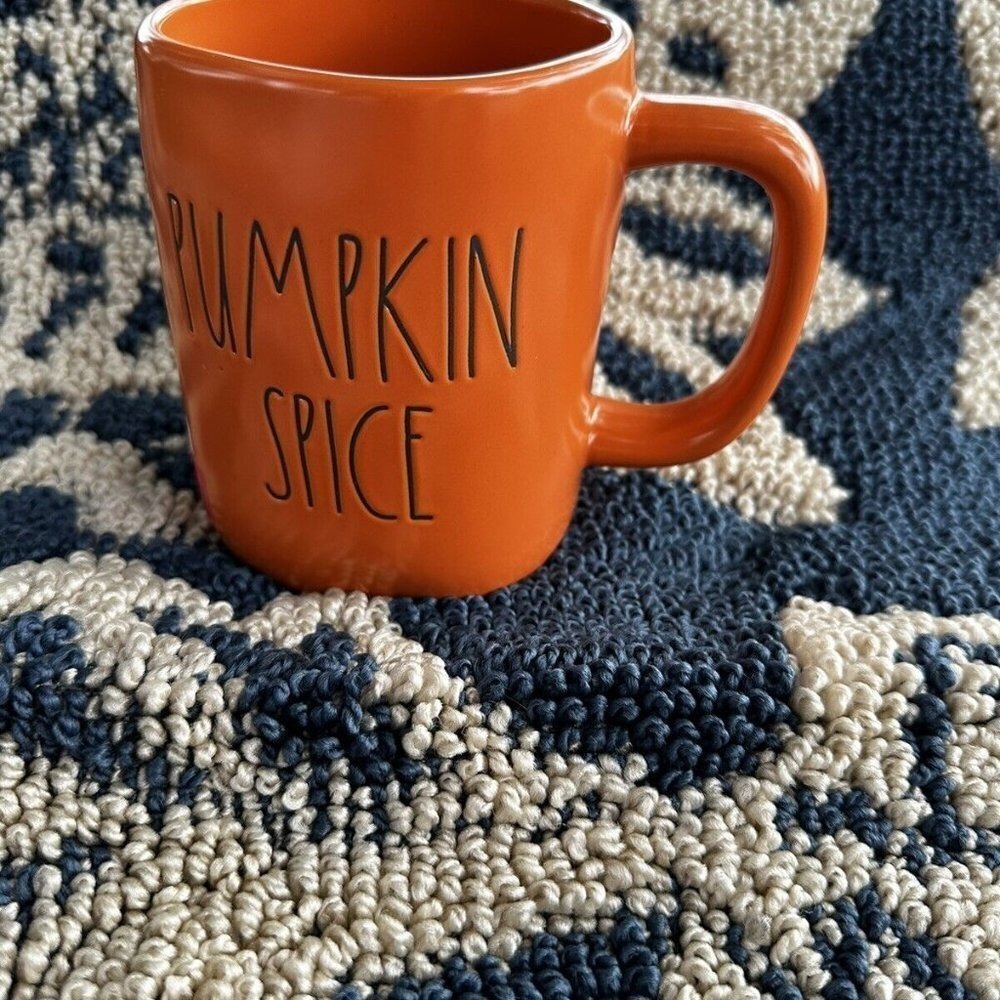 Rae Dunn Pumpkin Spice Everything Nice‎ Orange Coffee Mug Fall Decor